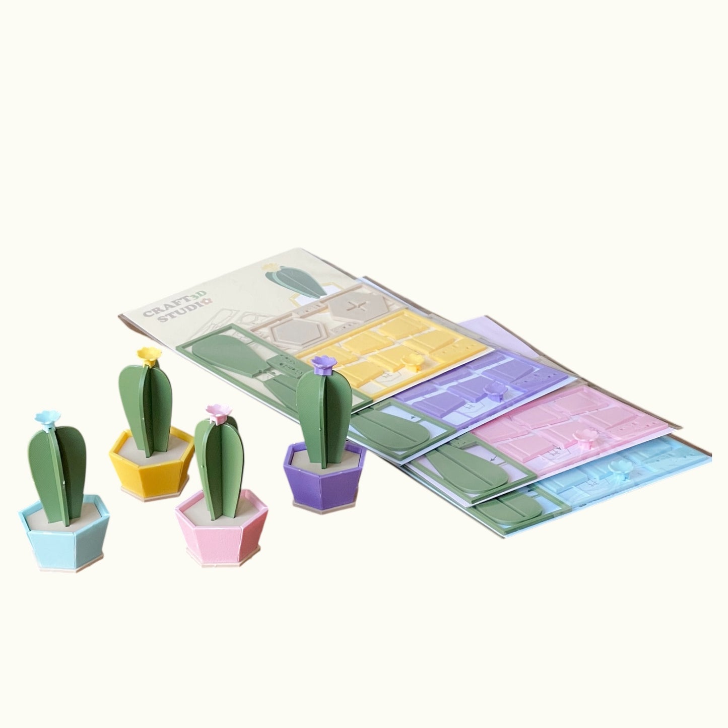 Blue Candle Cactus Kit Card