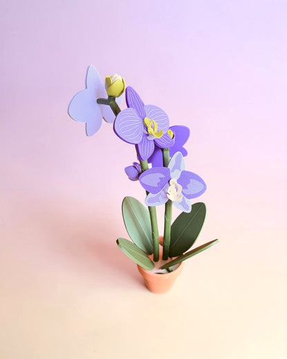 Orchid Plant Coaster Set