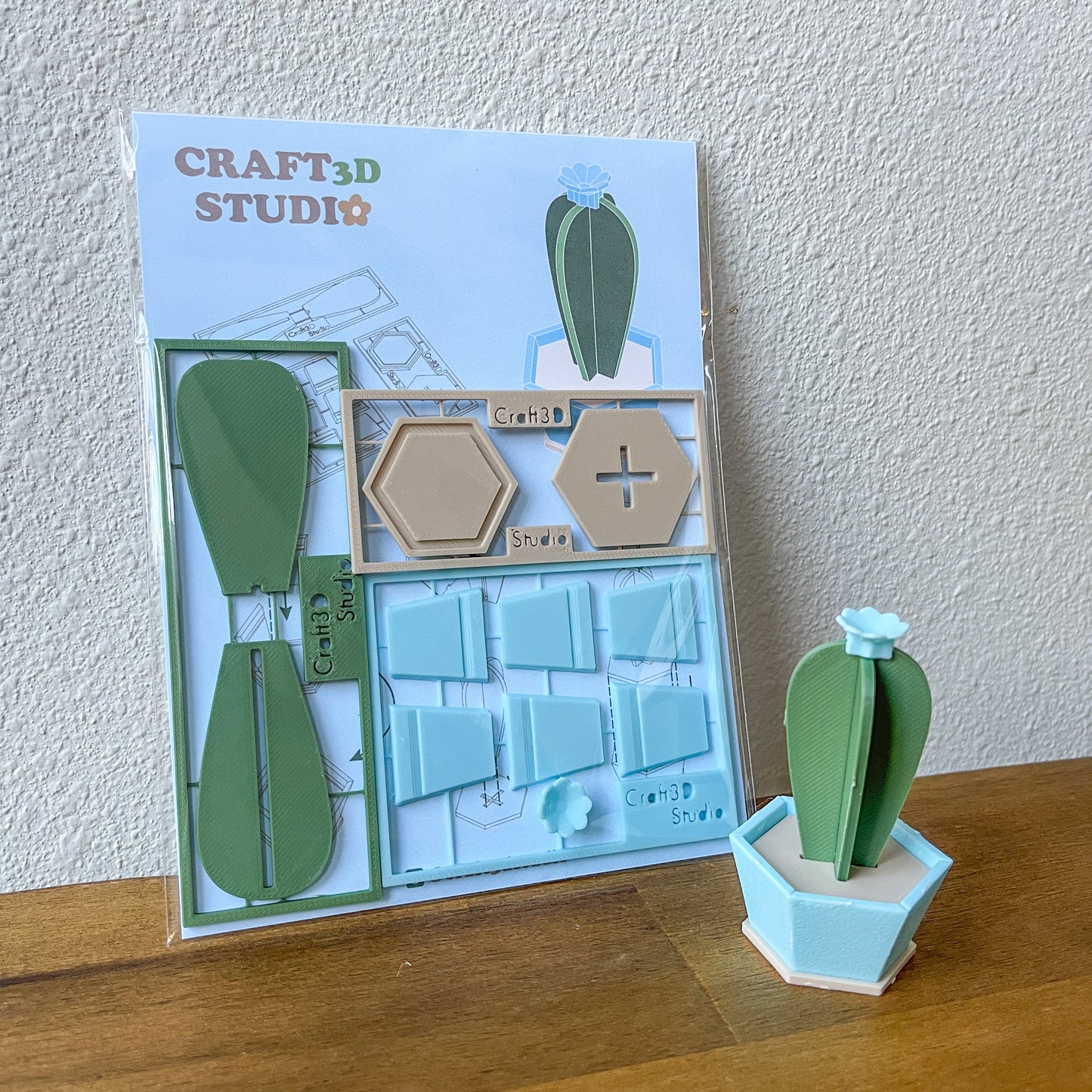 Blue Candle Cactus Kit Card