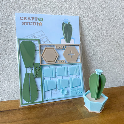 Blue Candle Cactus Kit Card