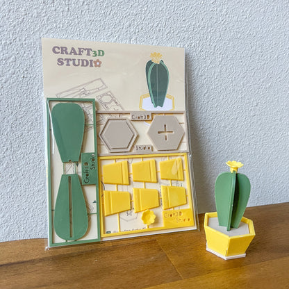 Blue Candle Cactus Kit Card