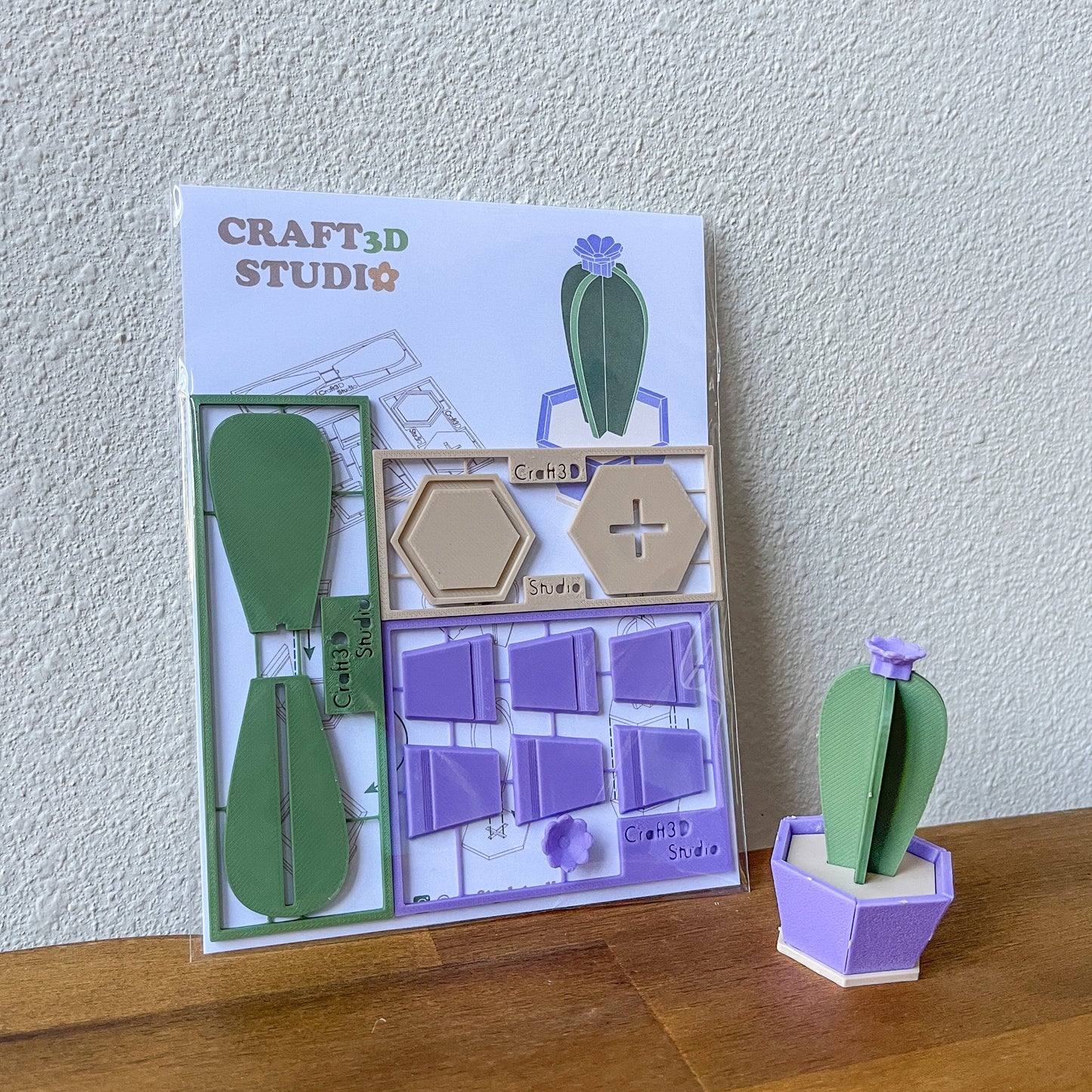 Blue Candle Cactus Kit Card