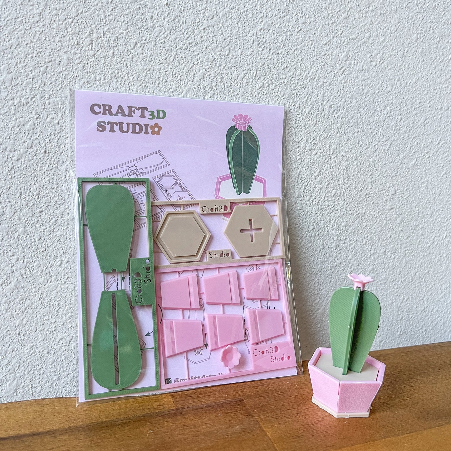 Blue Candle Cactus Kit Card