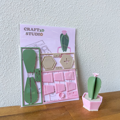 Blue Candle Cactus Kit Card