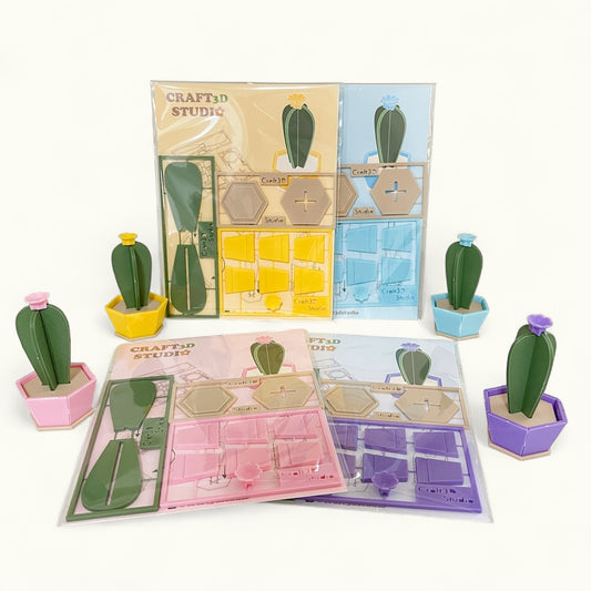 Blue Candle Cactus Kit Card