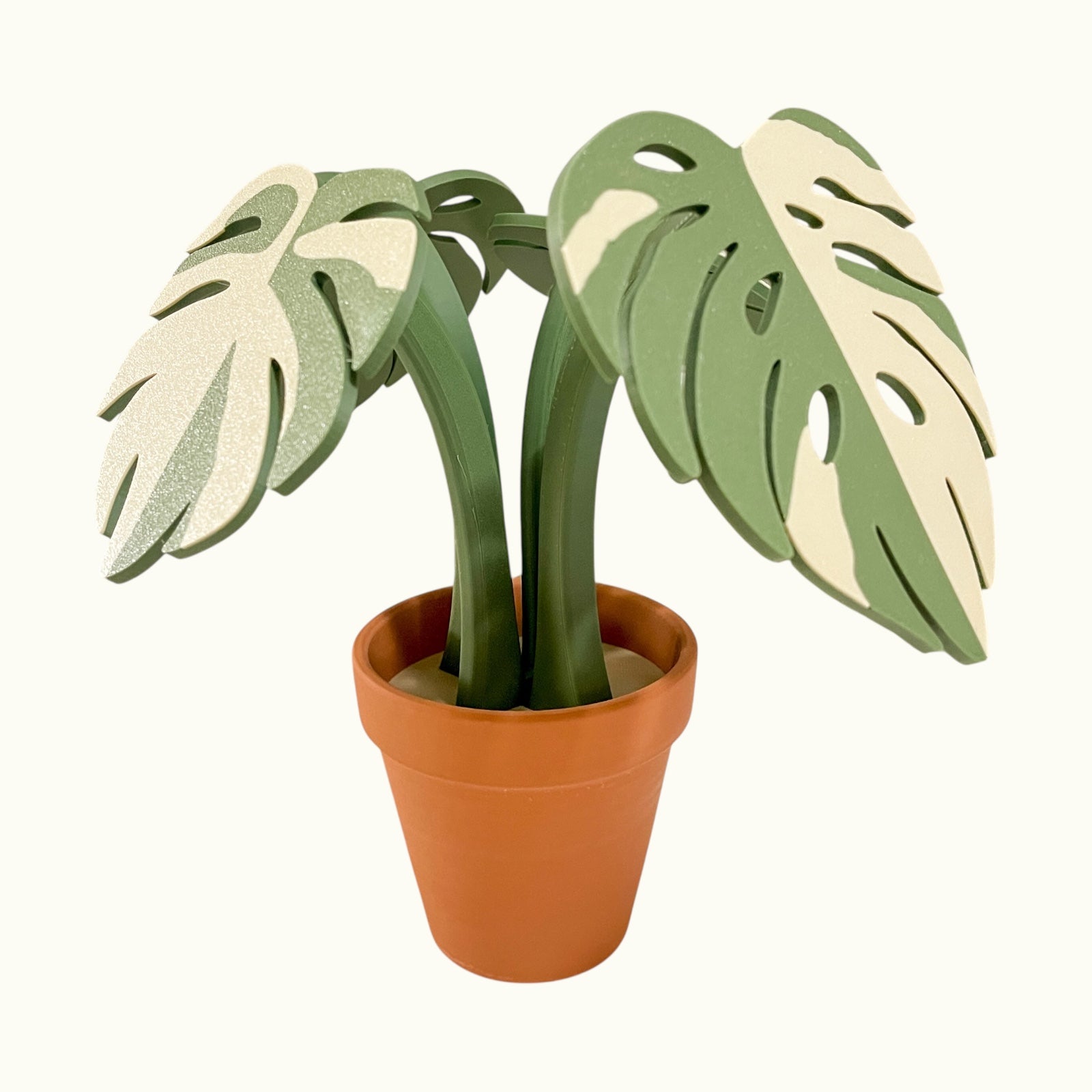 monstera coaster 3d print Monstera Plant Coaster set – Craft3D Studio