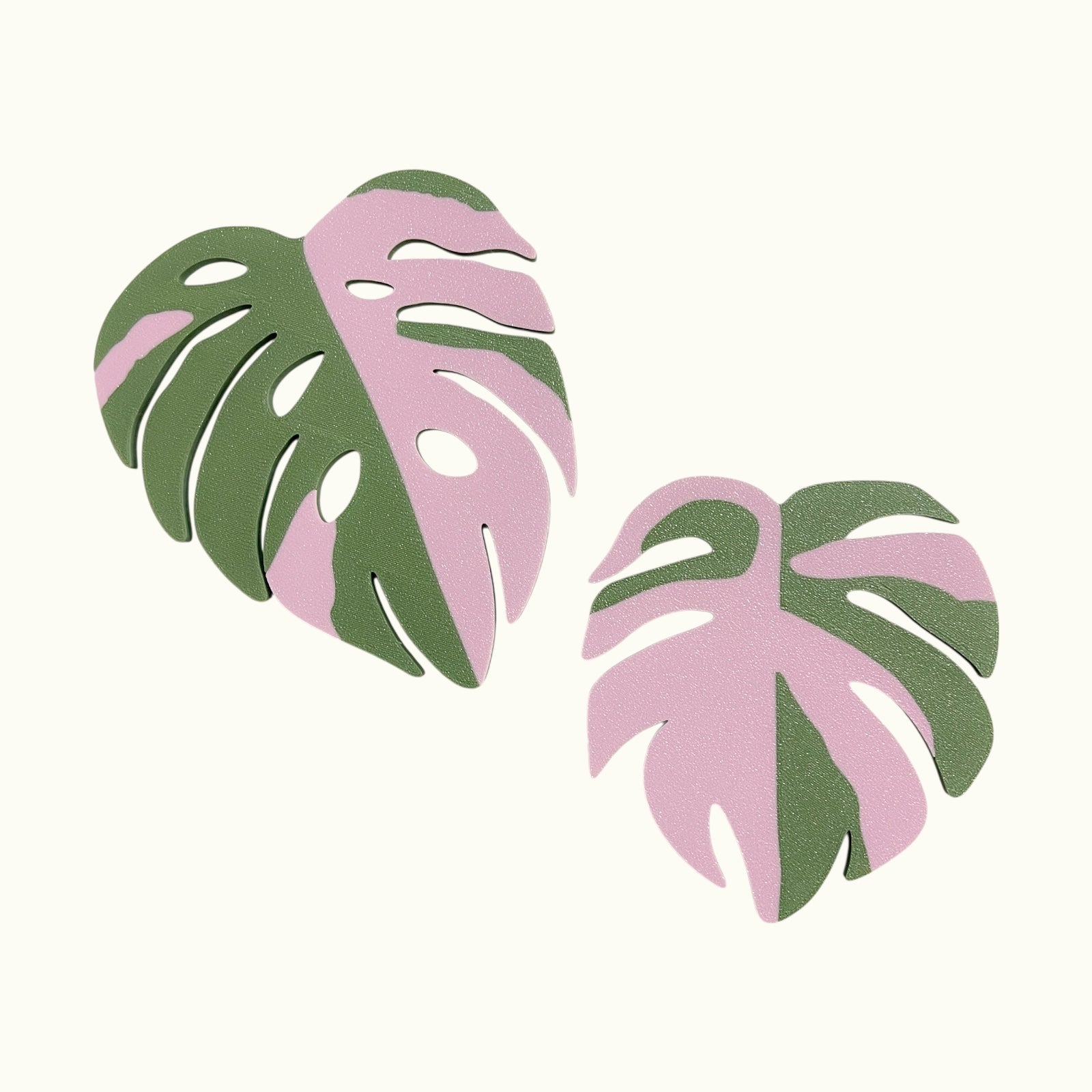 monstera plant coaster Monstera Plant Coaster set – Craft3D Studio