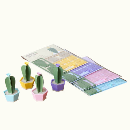 Blue Candle Cactus Kit Card