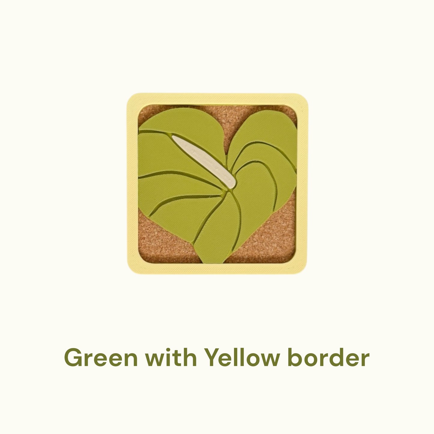 Anthurium Coasters - Yellow & Green
