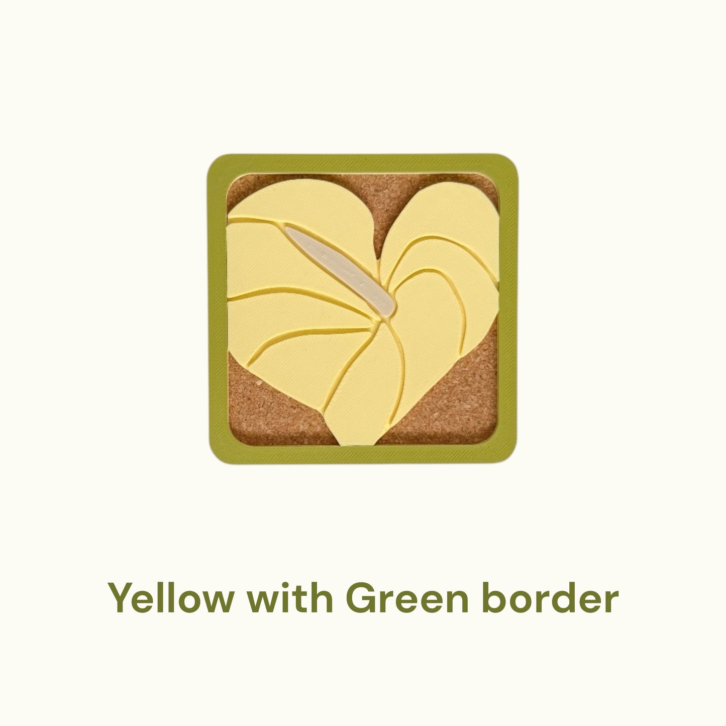 Anthurium Coasters - Yellow & Green