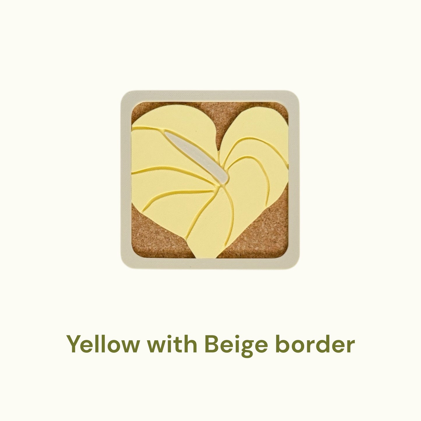 Anthurium Coasters - Yellow