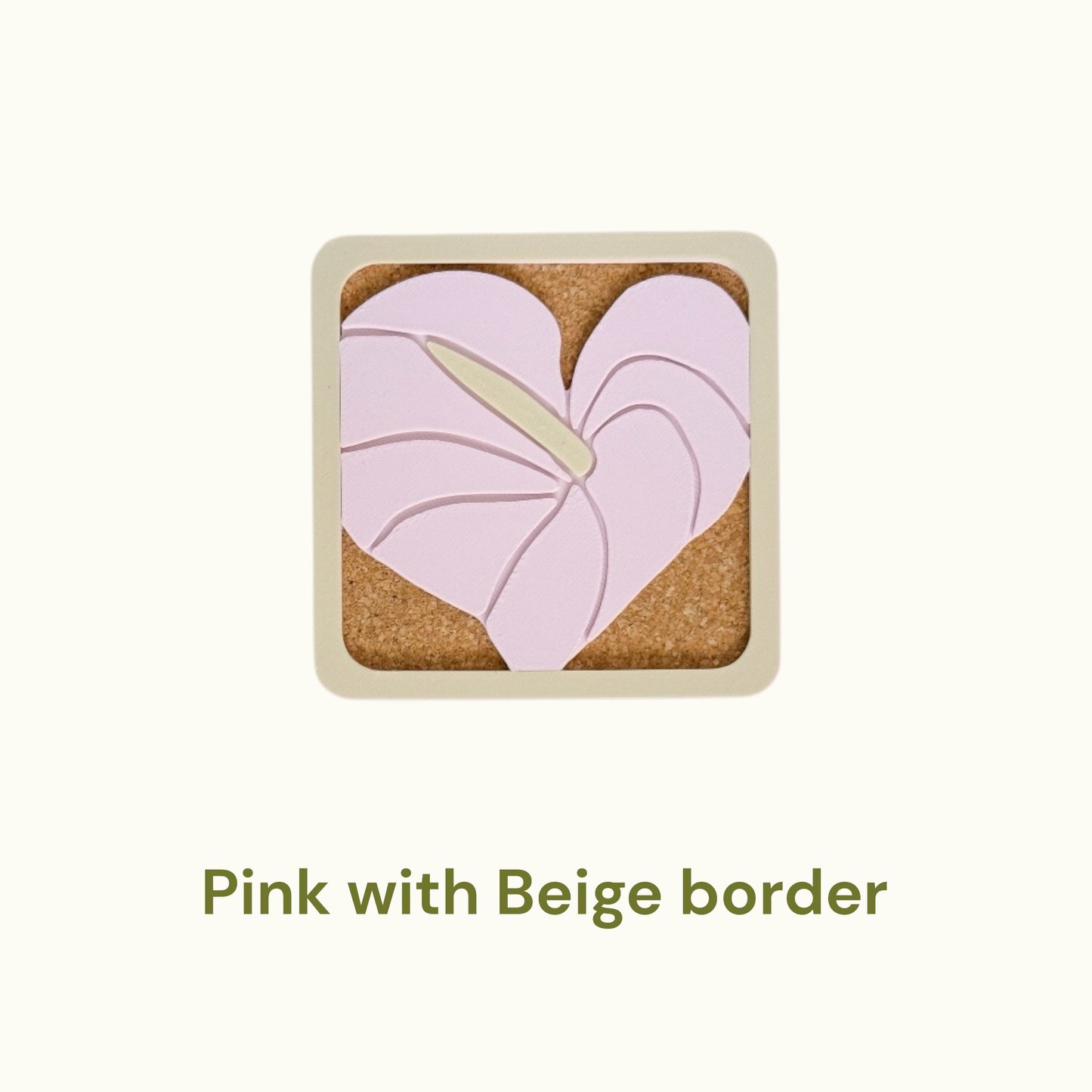 Anthurium Coasters - Pink