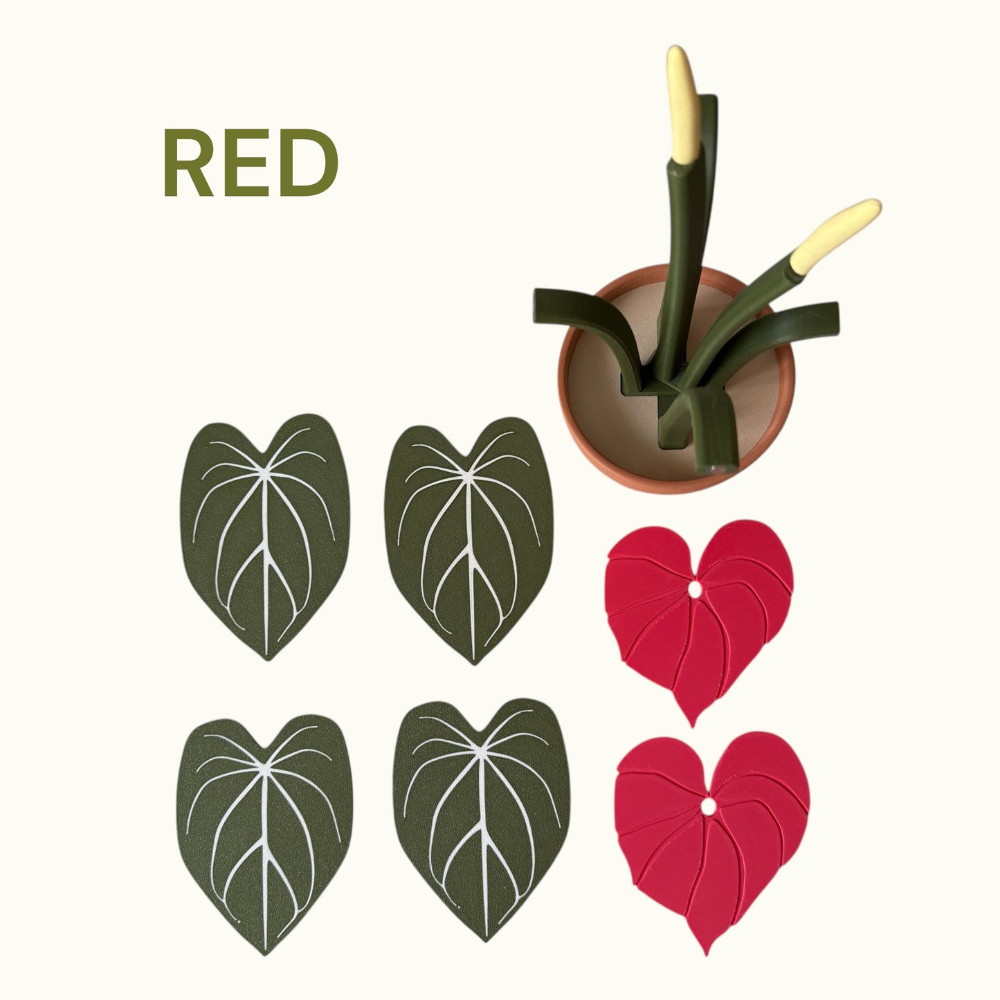 Anthurium Plant Coaster